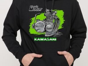 SUDADERA MOTO KAWASAKI BLACK