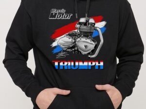 SUDADERA MOTO TRIUMPH BLACK
