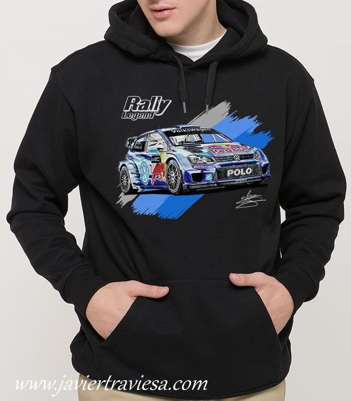 SUDADERA VOLKSWAGEN POLO WRC RALLY BLACK