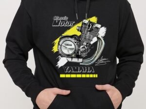 SUDADERA MOTO YAMAHA BLACK