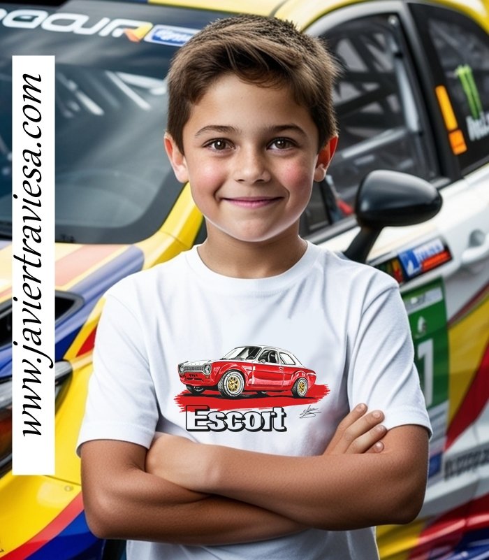 Camiseta Unisex FORD ESCORT Mk1 - Imagen 3