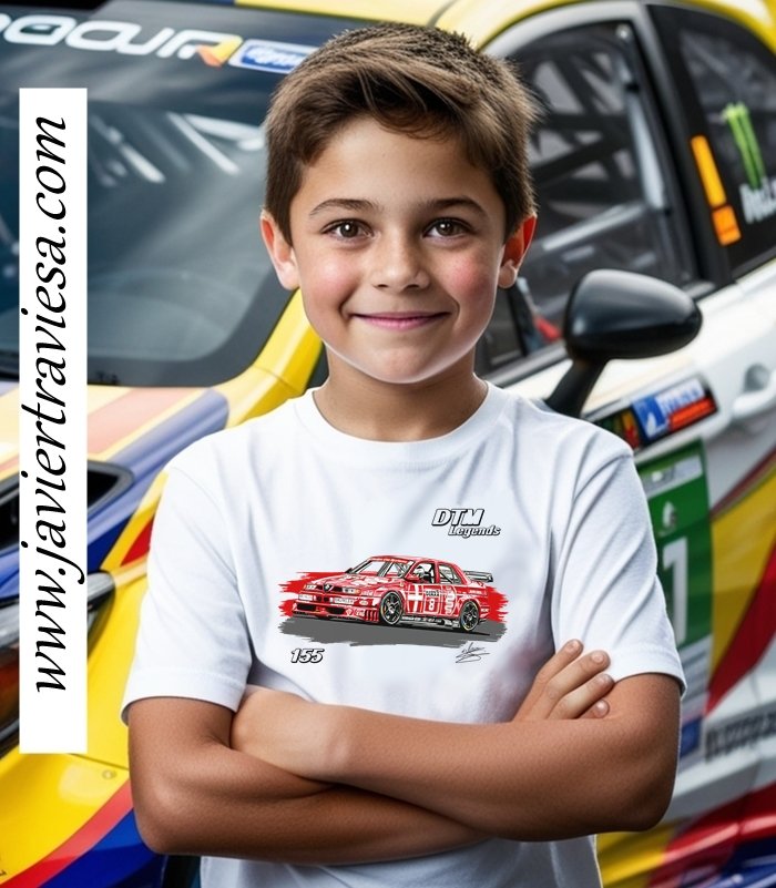 CAMISETA ALFA ROMEO 155 DTM NICOLA LARINI - Imagen 3