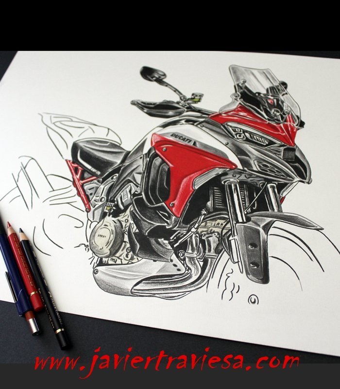 CAMISETA MOTO DUCATI MULTISTRADA - Imagen 3