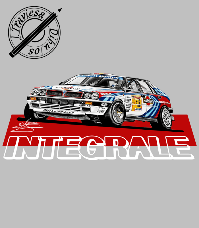 CAMISETA LANCIA DELTA INTEGRALE MARTINI RACING - Imagen 4