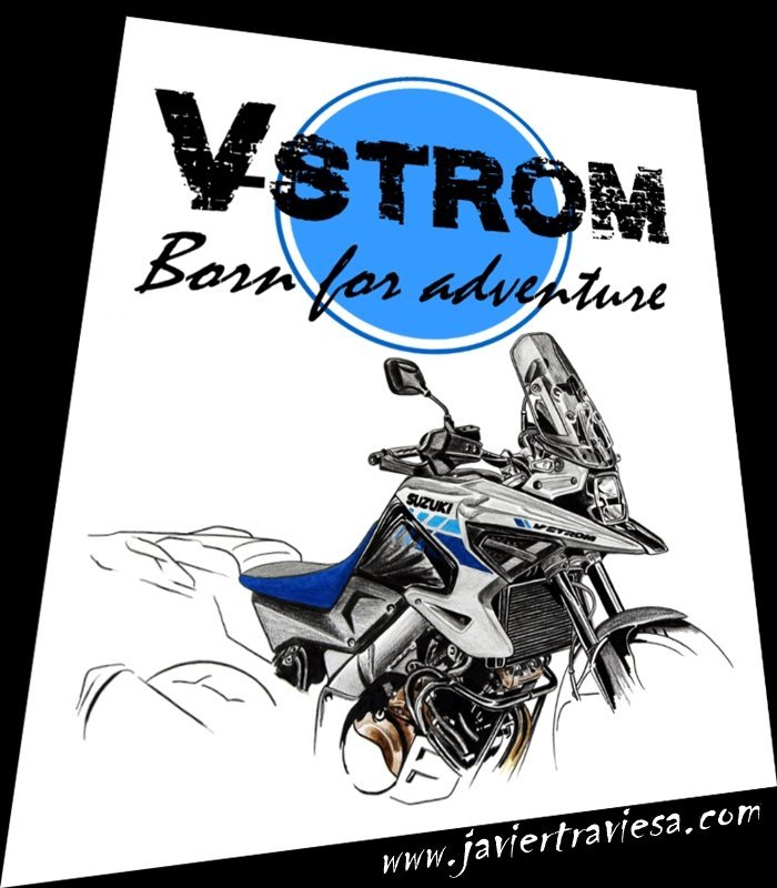 CAMISETA MOTO SUZUKI V-STROM - Imagen 3