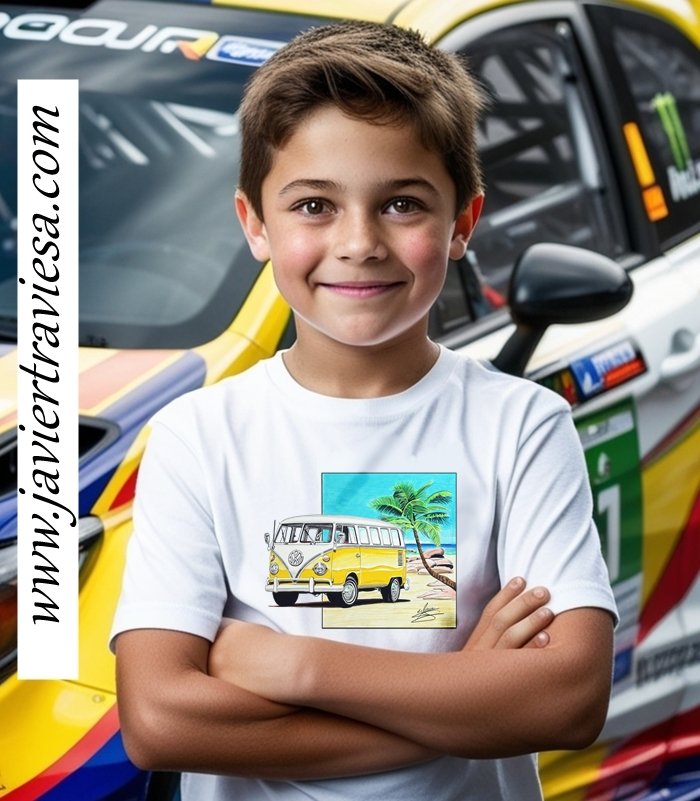 CAMISETA BLANCA VW TRANSPORTER T1 - Imagen 3